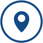 Icone d'un point sur une carte.